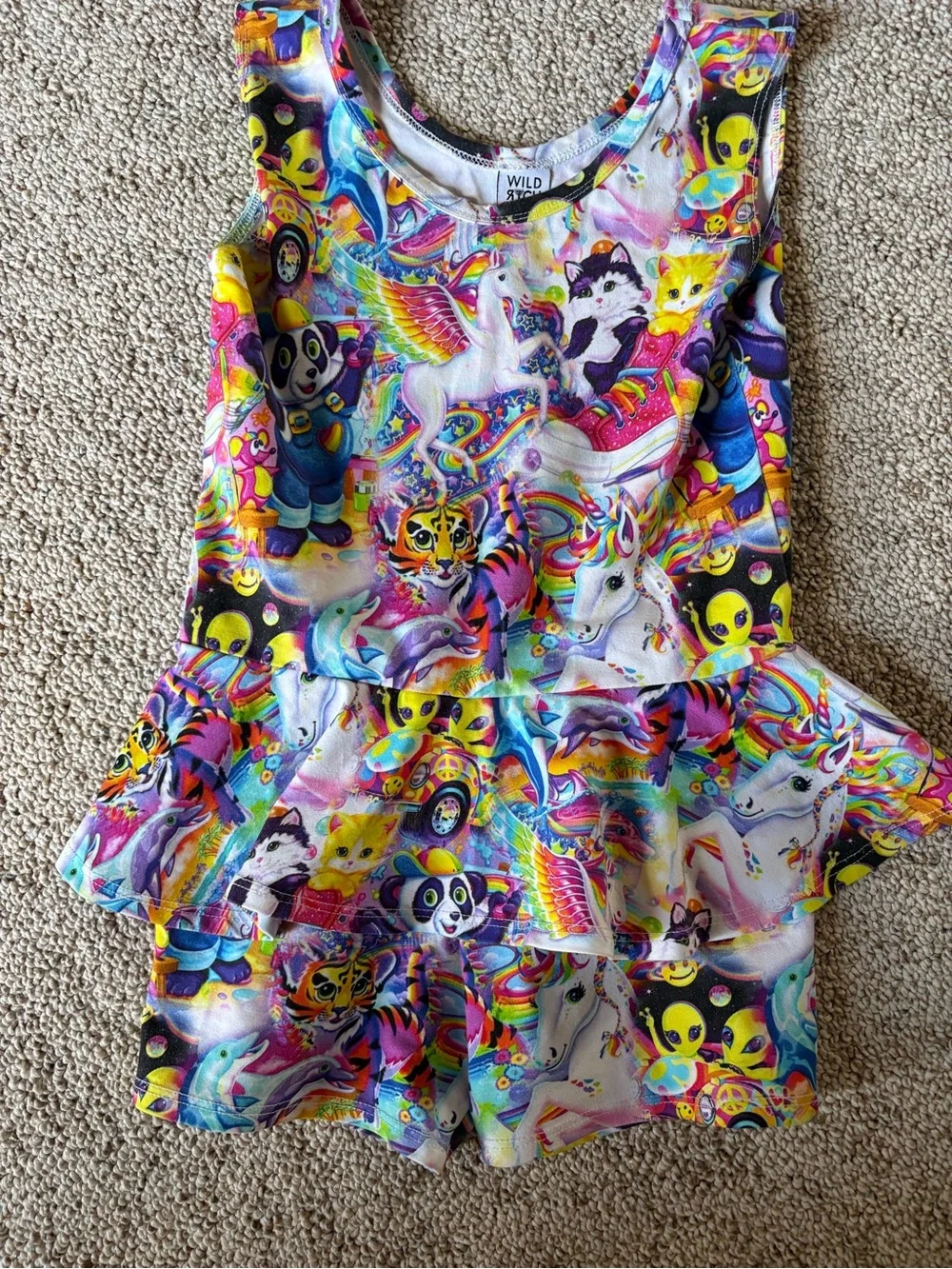 Wild Rich Kids Lisa Frank Romper